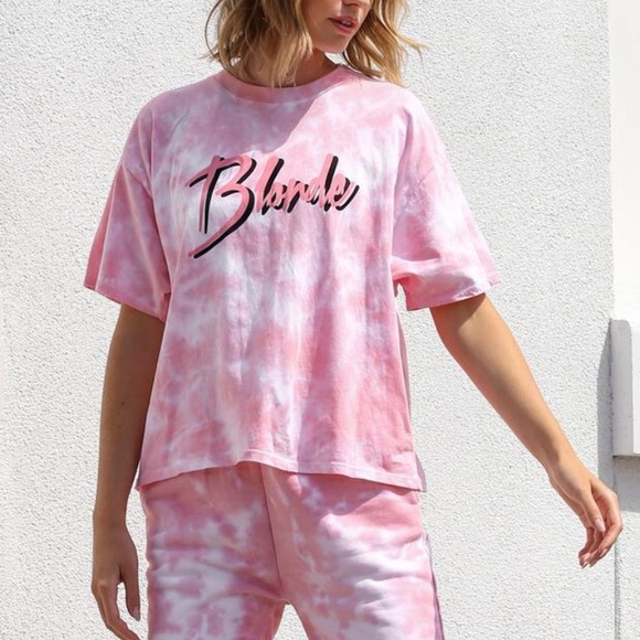 Brunette The Label Tops - 🌟NEW JUICY COUTURE BLONDE JUICY BOXY T MARBLE DYE